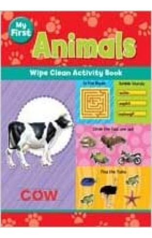 My First Animals Wipe Clean Activity Book - Paperback 